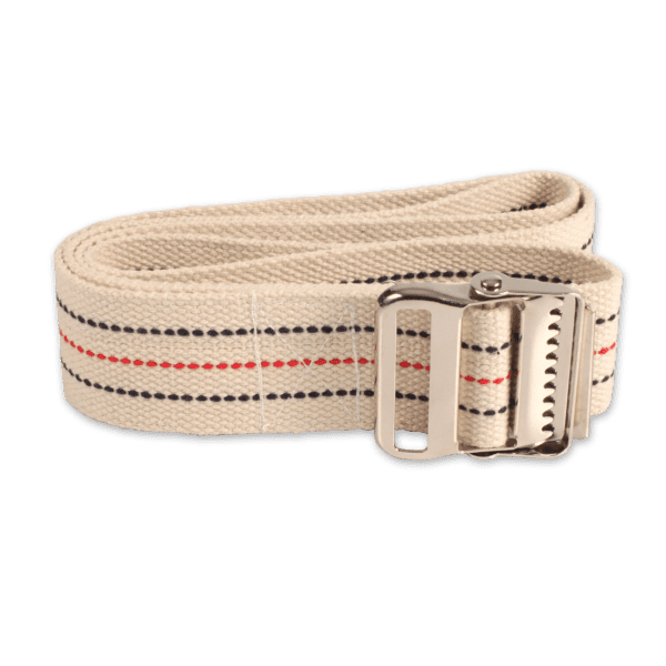 Gait Belt - Metal Buckle, Natural Color, 60" x 2"