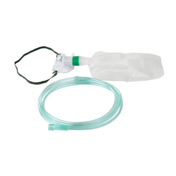 Non-Rebreather Standard Mask w/ 7ft. (2.1 m) Tubing with Standard Connector, and 600 mL Reservoir Bag – Infant - Image 4