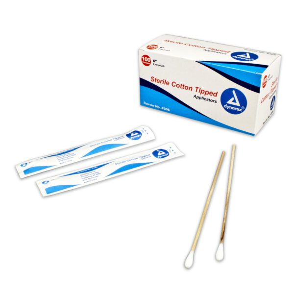 Cotton Tipped Wood Applicators Sterile 6"