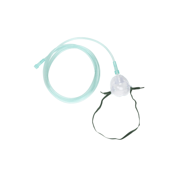 Standard Oxygen Mask – Medium-Concentration w/ 7 ft (2.1 m) Tubing with Standard Connector – Infant - Image 6