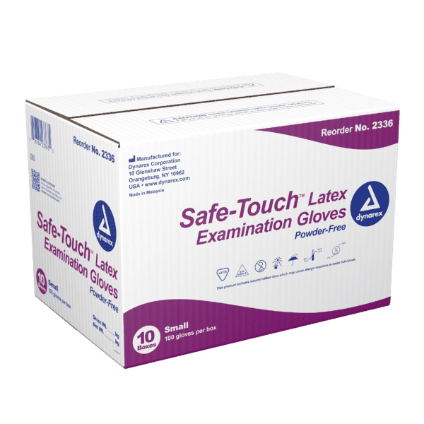 Safe-Touch Latex Exam Gloves- Powder-Free - S - Image 3