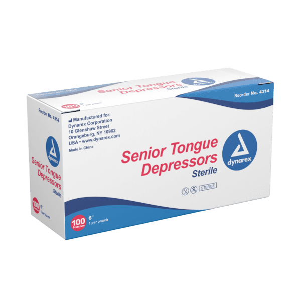 Senior Tongue Depressors, Sterile 6", Wood - Image 3