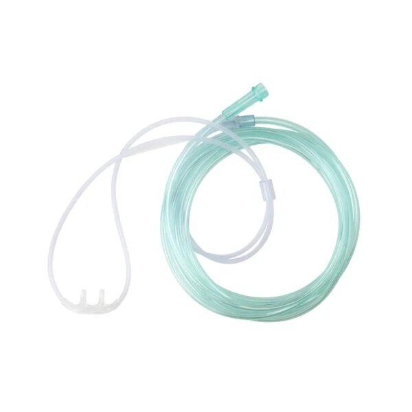 Nasal Oxygen High-Flow Cannula – Cushion Tip w/ 7ft (2.1 m) Tubing with Standard Connector – Adult