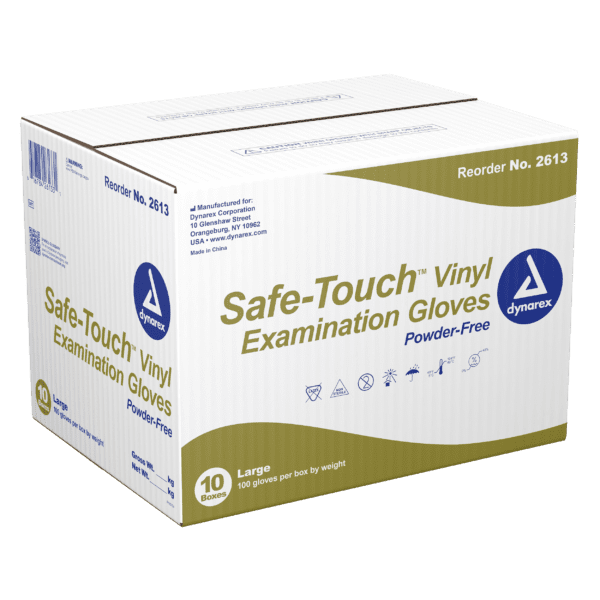 Safe-Touch Vinyl Exam Gloves- Powder-Free - L - Image 7