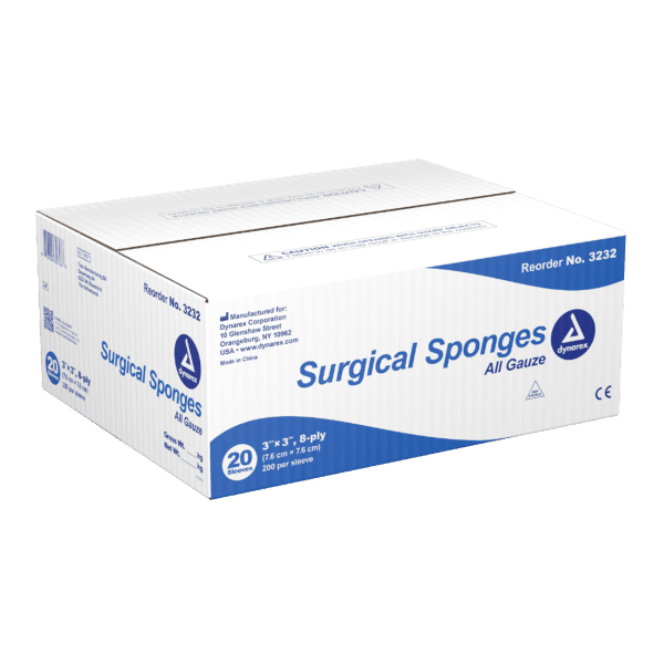 Surgical Gauze Sponge 3"x 3" 8 Ply - Image 2