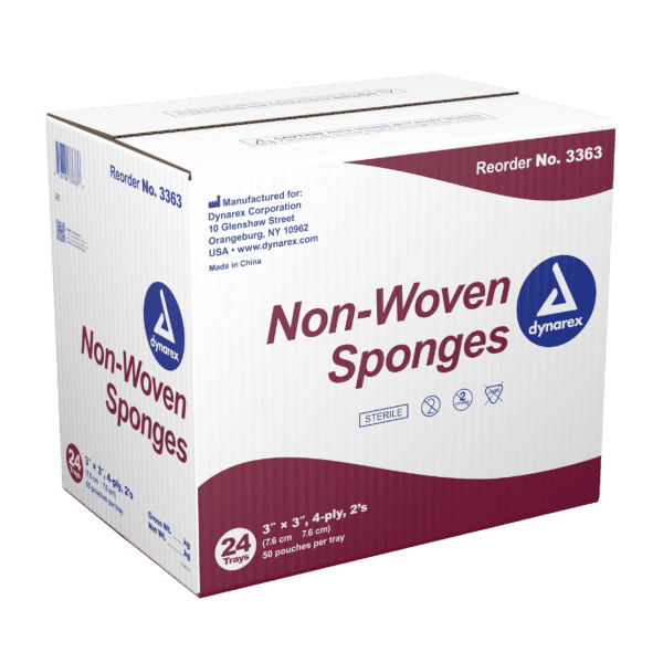 Non-Woven Sponge Sterile 2's, 3"x 3", 4 Ply - Image 4