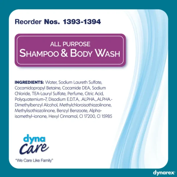 Dyna Care All Purpose Shampoo and Body Wash ingredients
