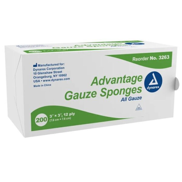 box of Advantage Gauze Sponges All Gauze