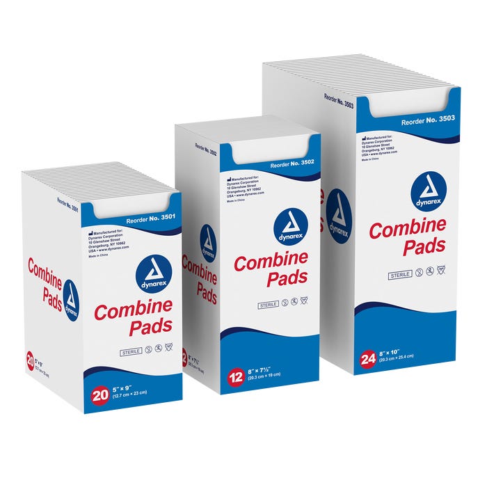 Sterile combine pads products