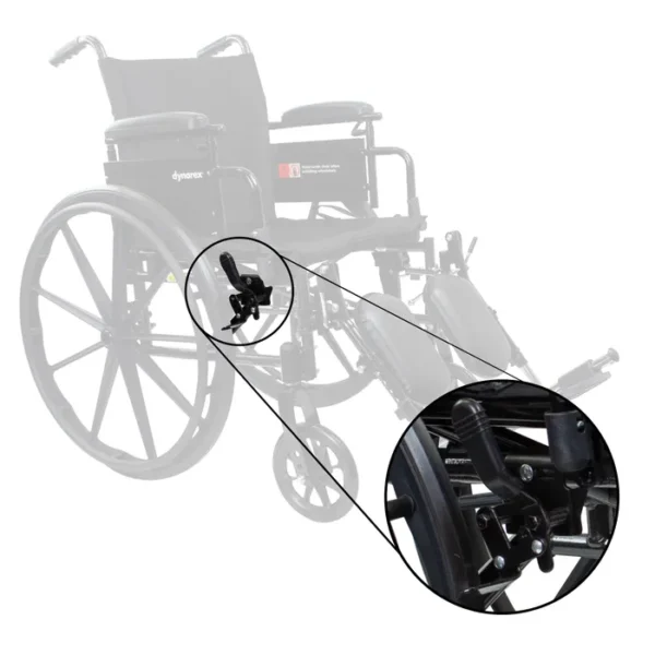 DynaRide S1 S3 S4 Wheelchair Push To Lock (Right)