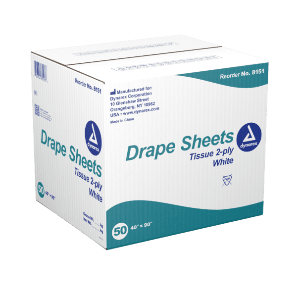 Drape Sheets (White) 2ply Tissue 40 x 90 - Image 2