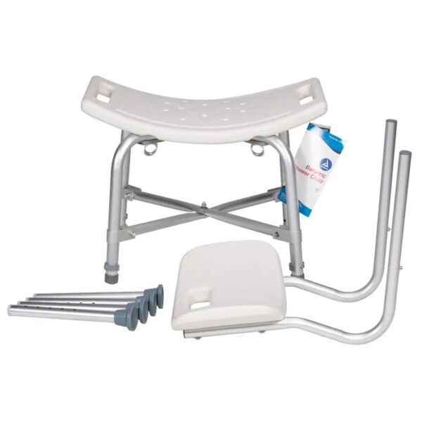 Deluxe Shower Chair with Back - Image 2