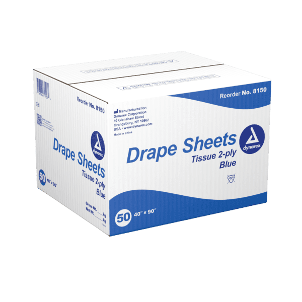 Drape Sheets (Blue PMS 2727) Poly / Tissue 2ply 40 x 90 - Image 2