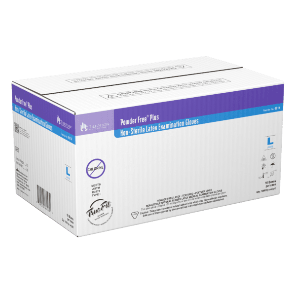 Powder-Free Plus Latex Exam Gloves - L - Image 7