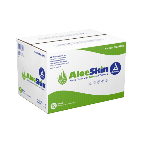 AloeSkin Nitrile Exam Gloves with Aloe, Powder-Free - S - Image 7