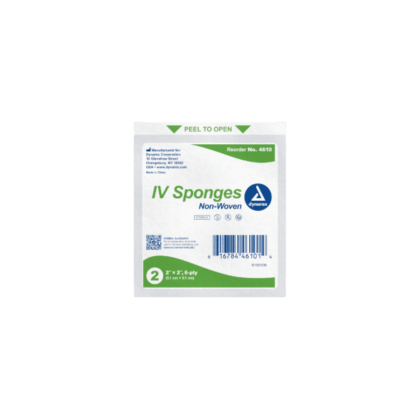 IV Sponge 2" x 2", 6 Ply - 2/pouch - Image 2