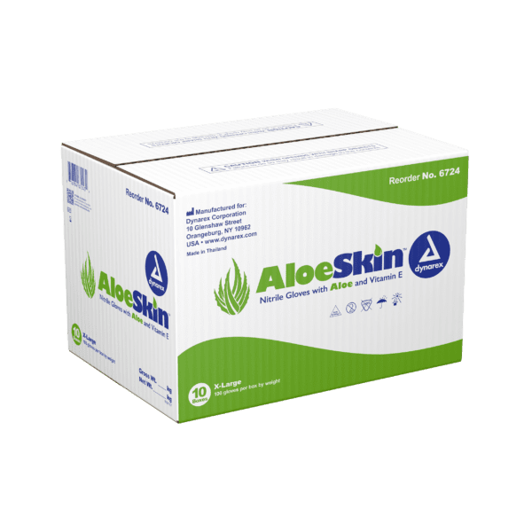 AloeSkin Nitrile Exam Gloves with Aloe, Powder-Free - XL - Image 7