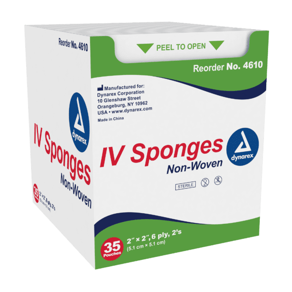 IV Sponge 2" x 2", 6 Ply - 2/pouch - Image 3