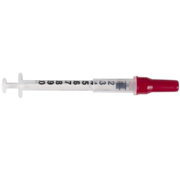 SecureSafe Tuberculin Safety Syringe - 1cc - 25G, 5/8" needle - Image 3