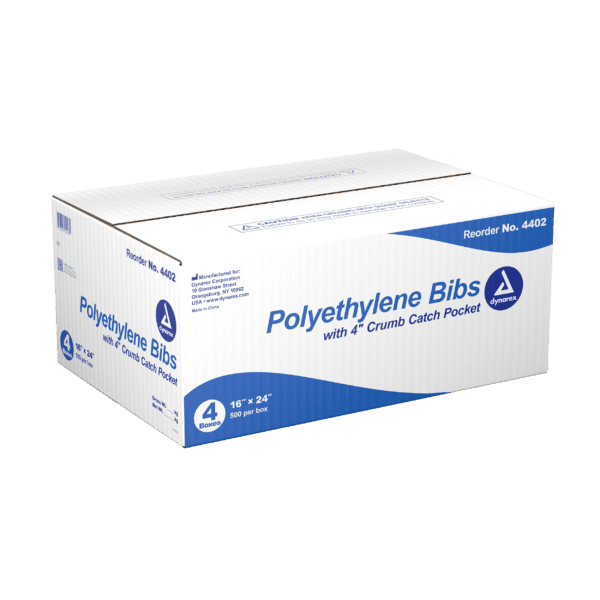 Polyethylene Bibs crumb catch 3" pocket 16" x 24" - Image 3