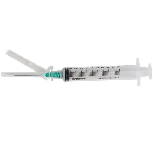 SecureSafe Syringe with Safety Needle - 1cc - 27G, 1/2" needle - Image 3